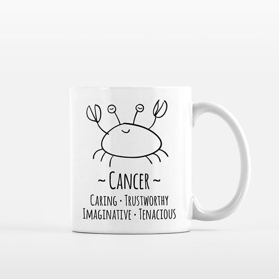 Cancer Mug Cancer Gift for Her Cancer Zodiac Gift for Him Zodiac Mug Zodiac Sign Gift Horoscope Gift Astrology Gift Cancer Coffee Mug