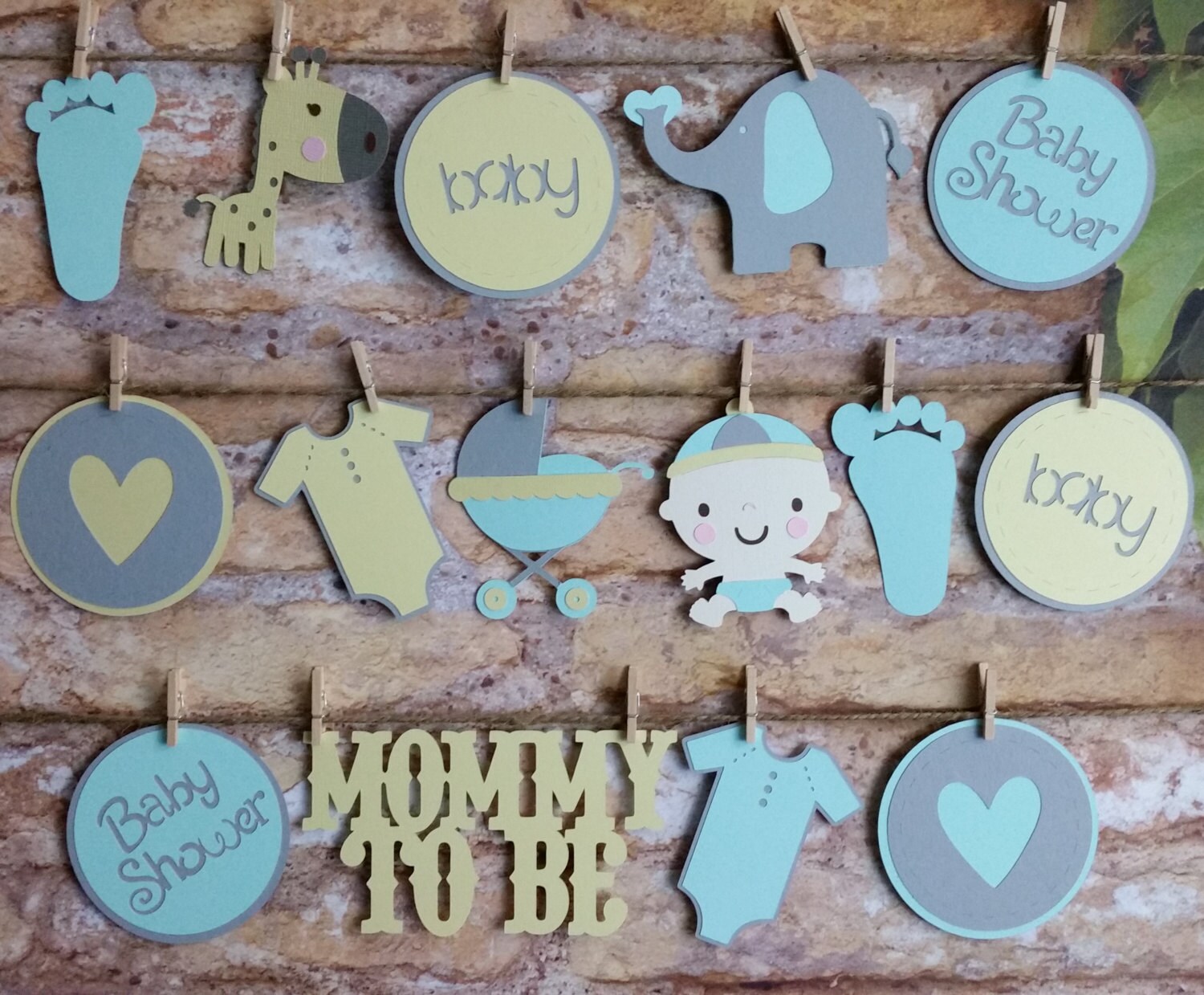 It's A Boy Garland It's A Boy Die Cut Garland Boy