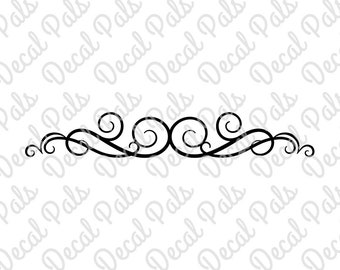 Large Flourish | #DP99-0004 | decorative cut design | FCM, SVG, PNG file formats | ***Not a physical item***