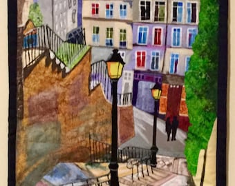Paris Stairway - Wall Quilt