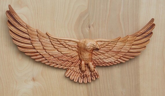Wood wall art american bald eagle carving hanging Wood wall art american bald eagle carving hanging