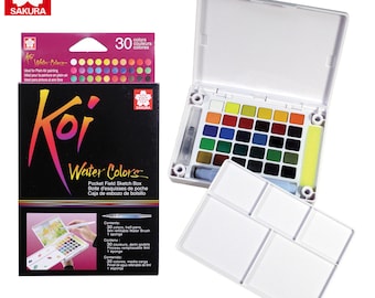 Brand New Sakura Koi Watercolour 12 Colors Field Sketch Box | Artist Travel Kit | XNCW-30N