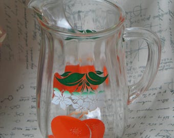 Vintage Mid Century 1950s Orange Juice Pitcher by Bartlett Collins