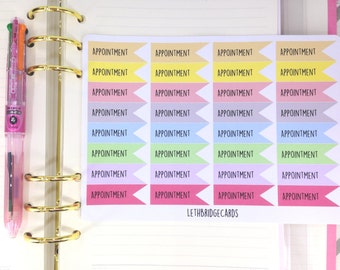 Pastel appointment planner stickers; Filofaxing; Erin Condren; Cute Stickers; Kawaii Stickers; Flag stickers; Doctor Stickers; Dentist