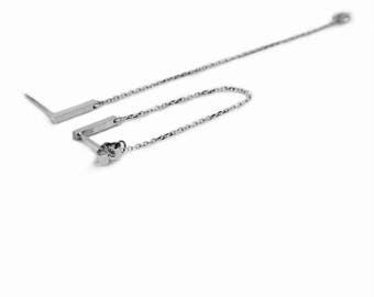 Sterling Silver dangling earrings