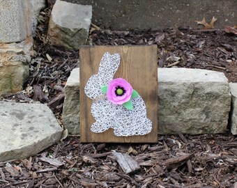 Bunny string art | Etsy