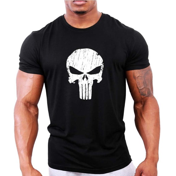 Punisher Mens Bodybuilding T-Shirt Gym / Workout / Fitness