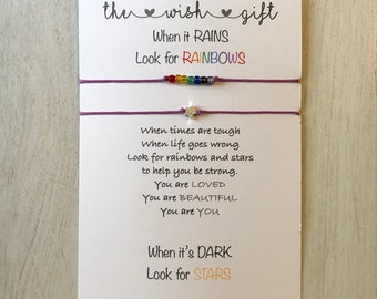 Mental health awareness, friendship bracelet, miscarriage gift, anxiety relief, depression support, hope gift, inspirational jewellery