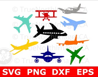 Airplane SVG / Airplane Clipart / Planes Clipart / Airplane Silhouette / Airplane SVG Bundle / SVG Files for Cricut / Silhouette Files