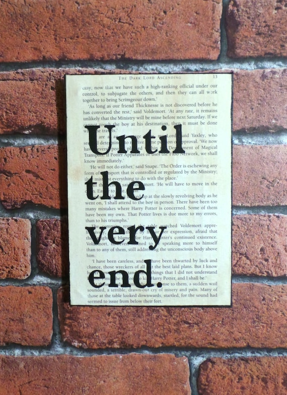 harry potter quotes about endings
