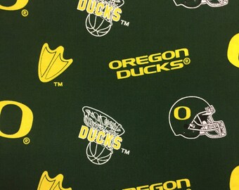 Oregon Ducks Fabric By The Yard Cotton 36 Inches Long