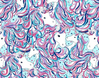 Minky fabric by the yard - Unicorn minky fabric - Be a Unicorn Cuddle - Shannon Fabrics one yard