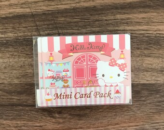 Sanrio Hello Kitty Sweets shop mini message card set