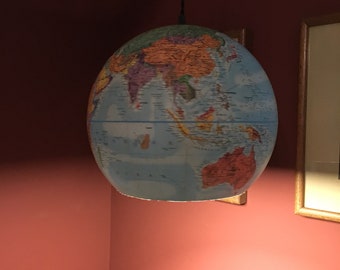 Vintage World Globe Pendant Light
