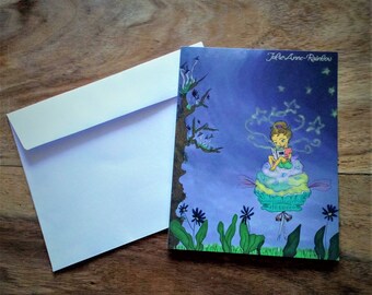 "La Nuit" correspondence card
