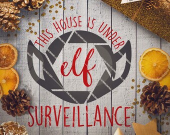 Elf Surveillance svg, Elf Cam svg, Elf Cam Cut File, Christmas svg, Santa’s Elf Cut File - Commercial Use SVG & Instant Download