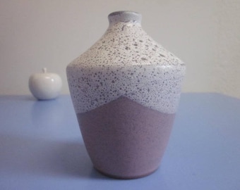 German studio pottery vase Siegfried Gramann Römhild dove egg glaze & LAVA 60s