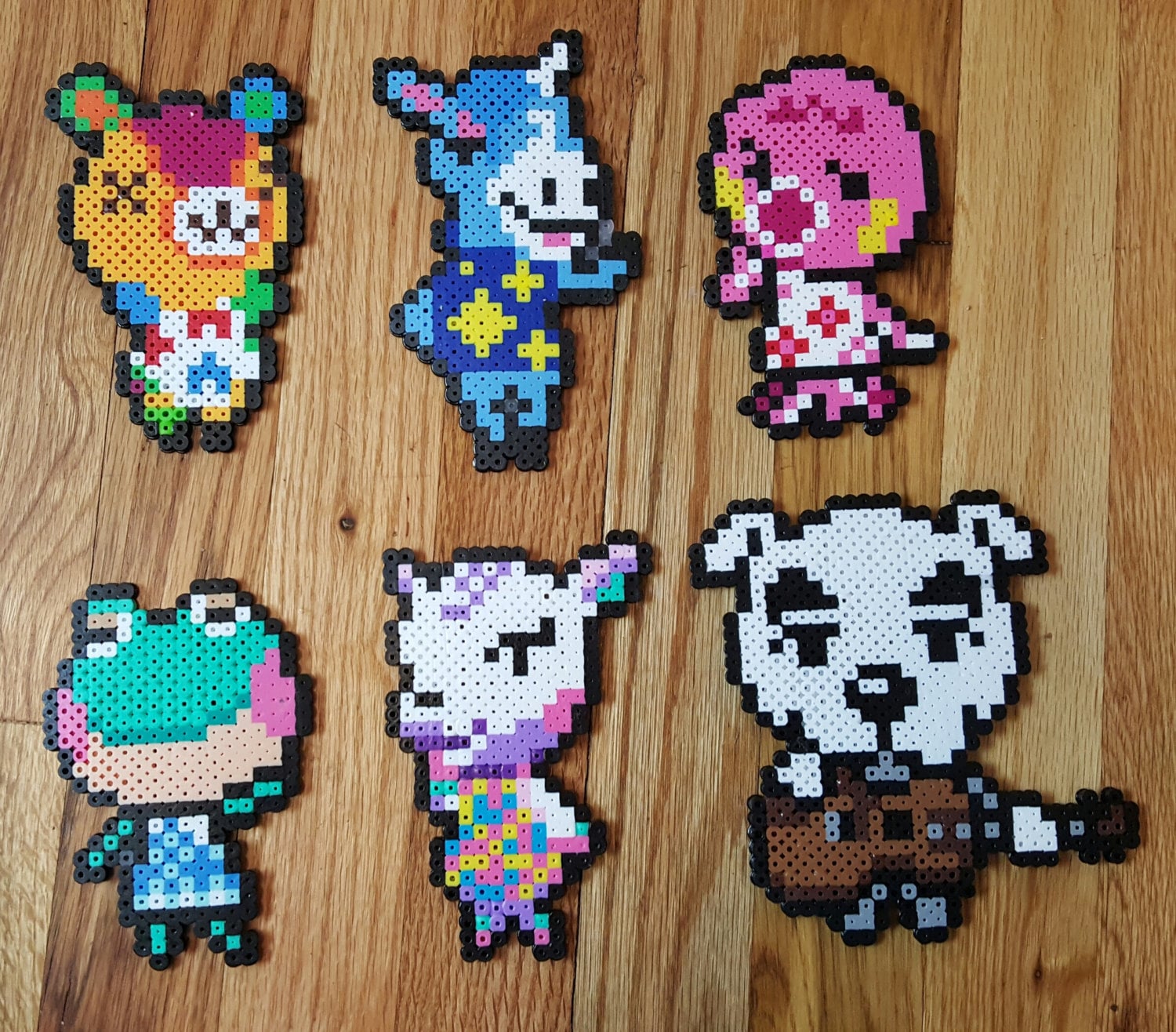 Animal Crossing Perler Bead Sprites: DJ KK Lily Diana Stitches