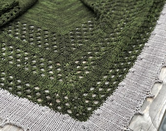 FOREST GREEN Super Soft Merino Shawl