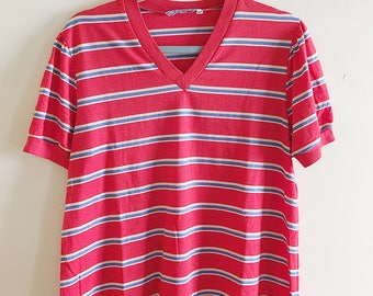 Vintage Levi's Striped V Neck Shirt
