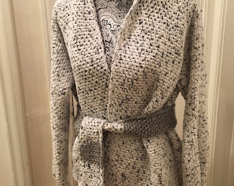 Cotton Grey Cardigan Sweater