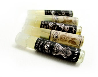 Natural Perfume Oil Sample Vial. Pick Your Potion. Botanical Perfume Sample. Organic All-Natural Essential Oils Perfume and Cologne.