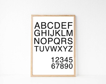 Modern ABC print / INSTANT DOWNLOAD