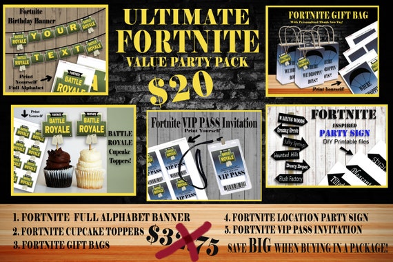 Printable Fortnite Party Kits | Birthday Wikii - 570 x 380 jpeg 88kB