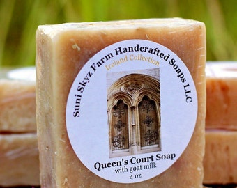 Irish Soap - Queen's Court Soap - Lemongrass Soap - Spa Soap - Goat Milk Soap - Natural Soap - Handmade Soap - Suni Skyz Farm Soap