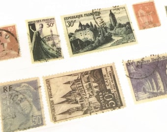 Stamps Washi Tape, Vintage Stamps Washi Tape, Postage Stamps Washi Tape