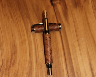 Handmade Wooden Fountain Pen, Thuya Fountain Pen