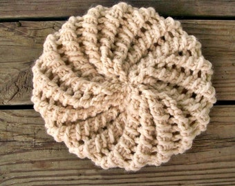 Instant Download Knitting Pattern - Knit Hat Pattern Cyclone Beret Pattern - Womens Hat Pattern - Womens Accessories