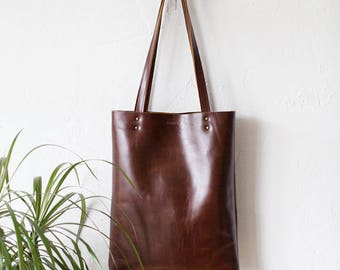 Luxury Brown Leather Tote bag No.Tl- 17002