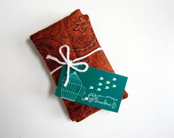 Talini Trio of Organic Lavender Sachets / fragrance sachets / drawer sachets / dryer sachet / chemical free laundry sachet /orange and black