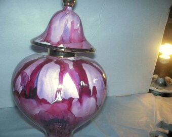 Vintage vase with top ginger jar