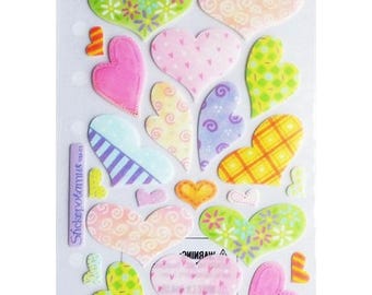 Stickers Sticko EK Success 17 x 10 cm creative cardmaking scrapbooking vellum hearts