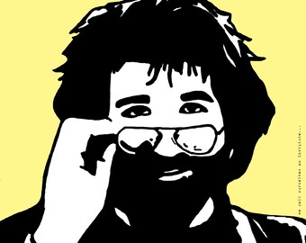 Jerry Garcia of The Grateful Dead Art Print