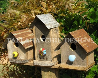 birdhouse outdoor, country garden birdhouse, rustic birdhouse, primitive birdhouse, outdoor birdhouse, barnwood birdhouse