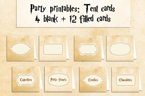 Harry Potter party printables Harry Potter party decorations