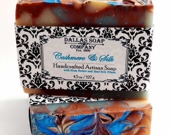Cashmere and Silk Shea Butter Soap - made with real silk