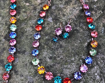 Multicolored Swarovski set