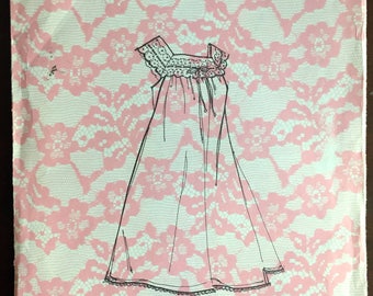 1970's Nightgown pattern - Size: Medium - No. 7021