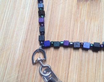 Multicolor Beaded ID Badge Lanyard