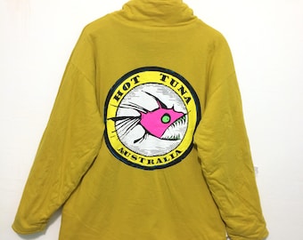 Reversible Jumper M.Second Original Hot Tuna Big Logo Australia Standcollar
