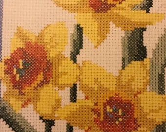 APRILSALE Vintage Flower of the Month Sampler counted cross stitch booklet by Current