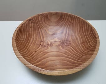 Handmade Elm wood bowl