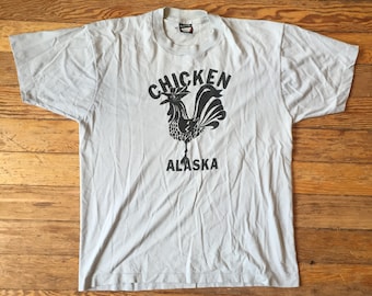 90's Chicken Alaska Vintage T Shirt