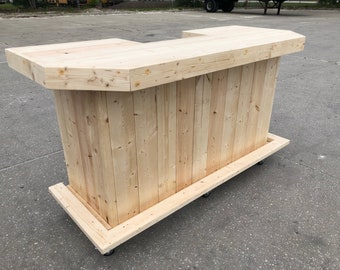 The Plank Pallet - Pallet style industrial rustic bar. great for you man cave. unfinished