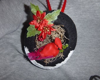 Bird Nest Ornament / Christmas Ornament