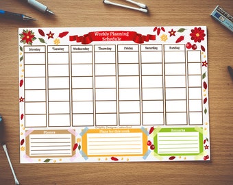 Perpetual Calendar * Calendar Printable * Size A4 * Print at home